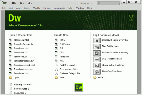 Tải Adobe Dreamweaver CS6 Full