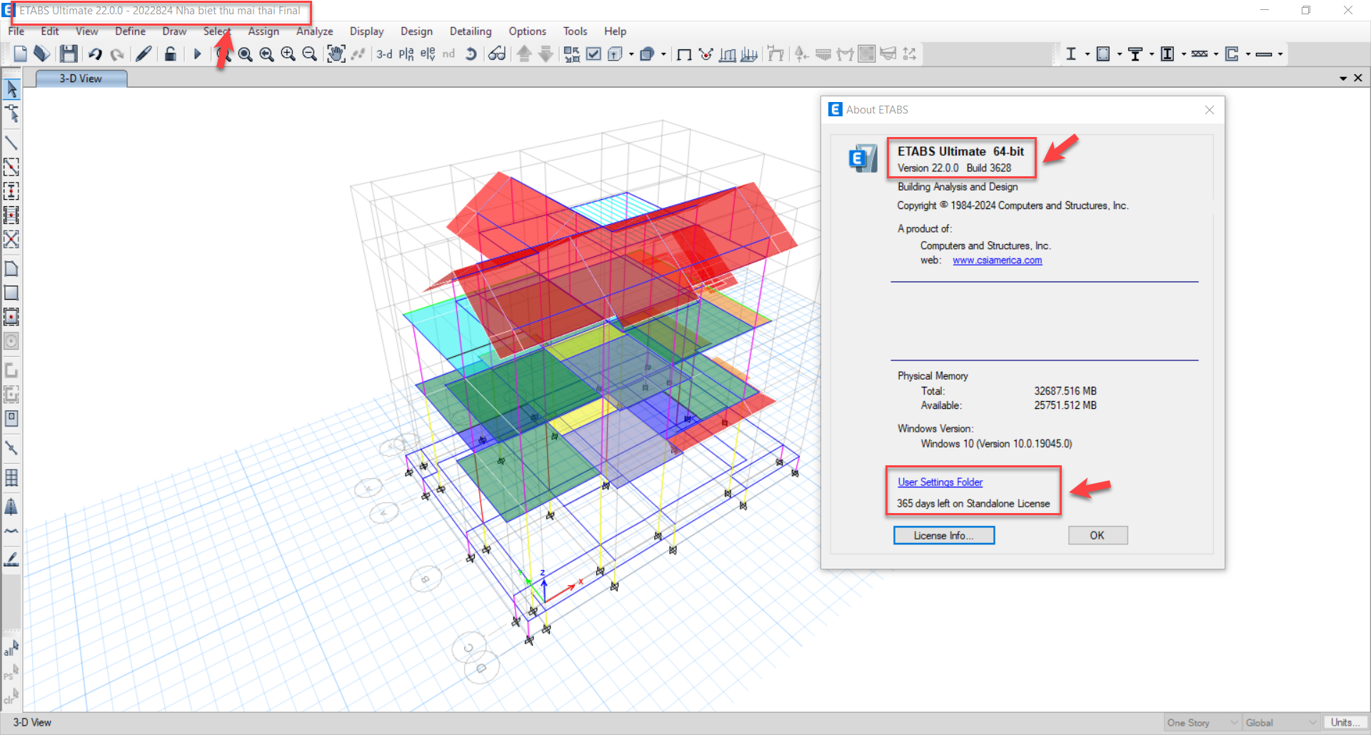 Tải CSI ETABS 22 Full Crack Miễn Phí Mới Nhất 2025 + Hướng Dẫn Cài Đặt A-Z 2 Full Crack Miễn Phí Mới Nhất 2025 + Hướng Dẫn Cài Đặt A-Z